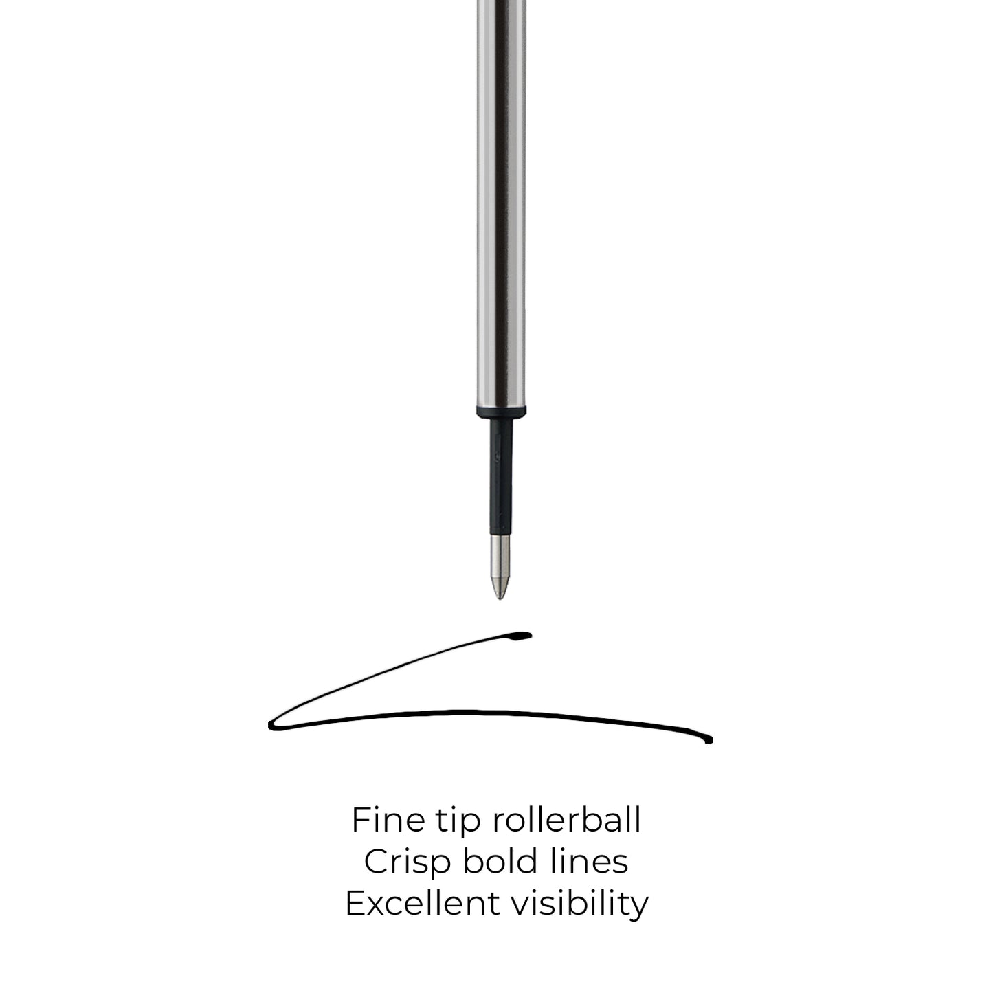 Genuine Cross Selectip gel rollerball refill – black, 0.5 mm Fine (8015) – single pack – compatible with Cross rollerball pens – fast letterbox delivery from Ireland