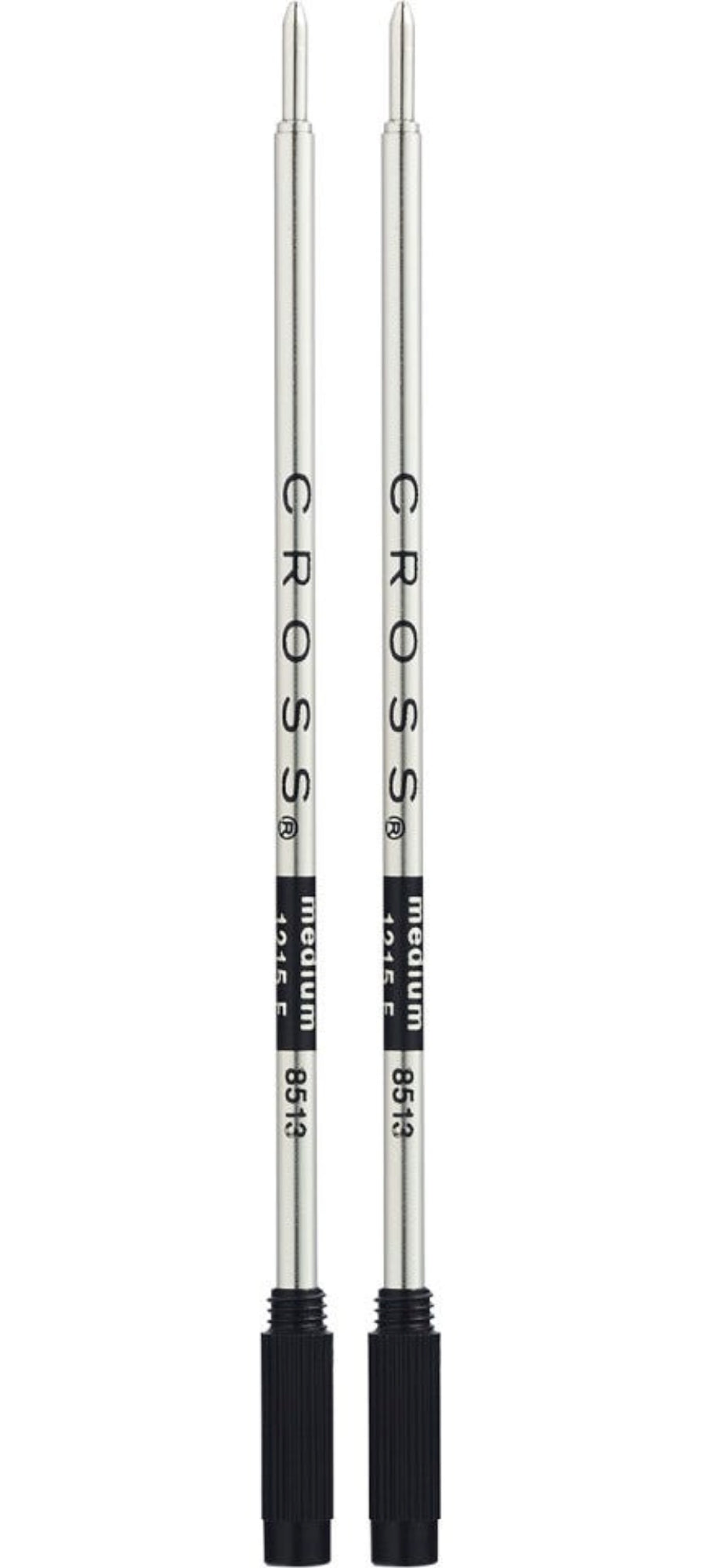 Genuine Cross ballpoint pen refills – black, medium point (8513-2 / 8513-2) – twin pack – fast letterbox delivery from Ireland by Irish Pens