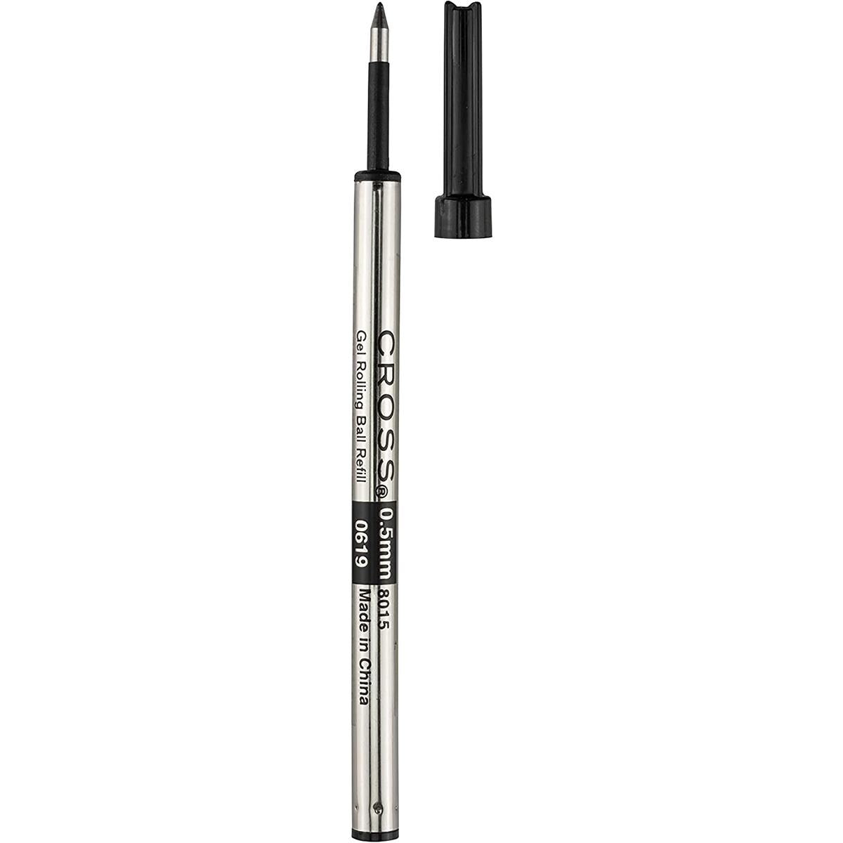 Genuine Cross Selectip gel rollerball refill – black, 0.5 mm Fine (8015) – single pack – compatible with Cross rollerball pens – fast letterbox delivery from Ireland