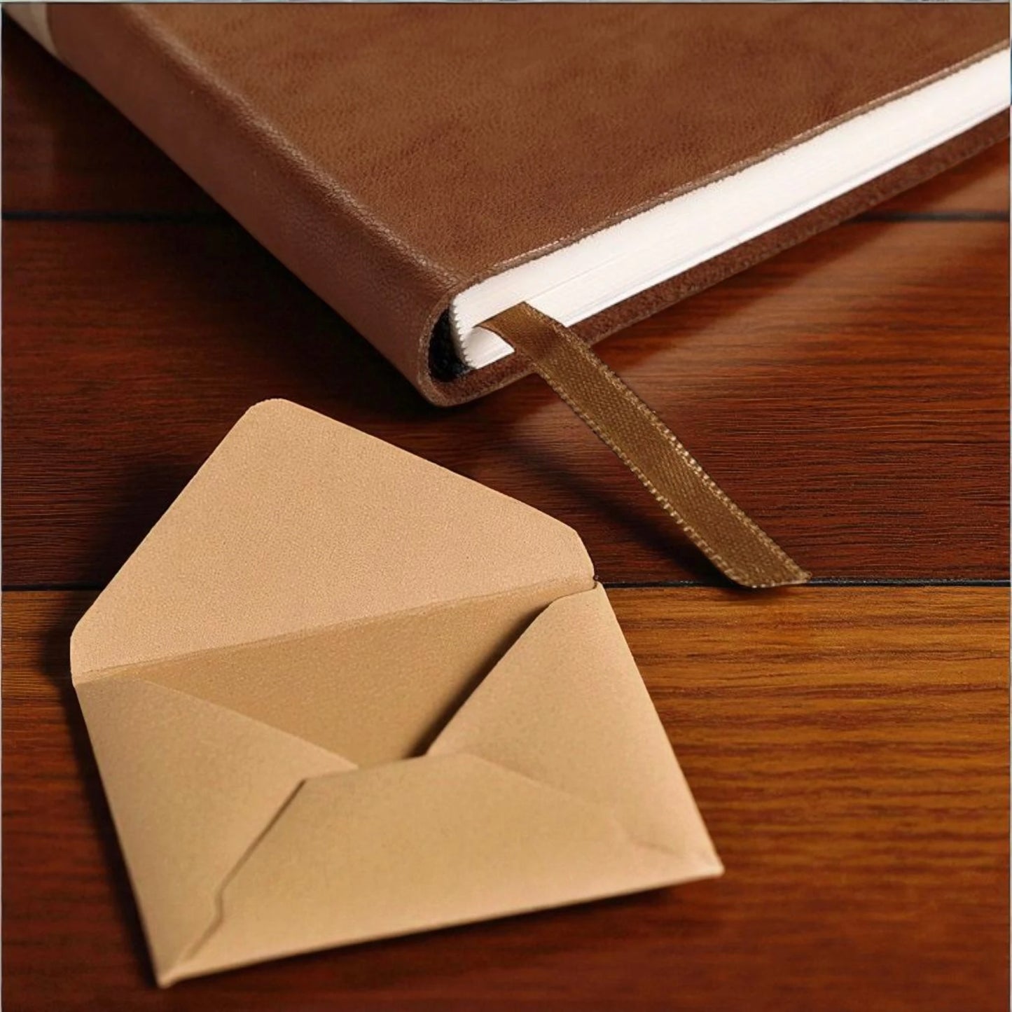 Personalised genuine leather-bound A5 journal with engraved cover – luxury writing gift