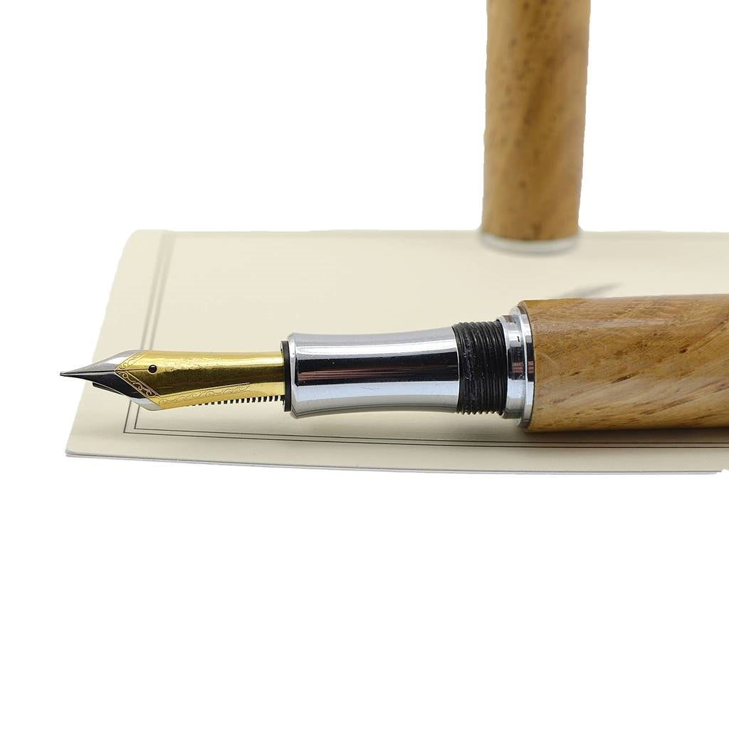 Feadán Fountain Pen handmade from Irish Oak – minimalist Irish writing instrument