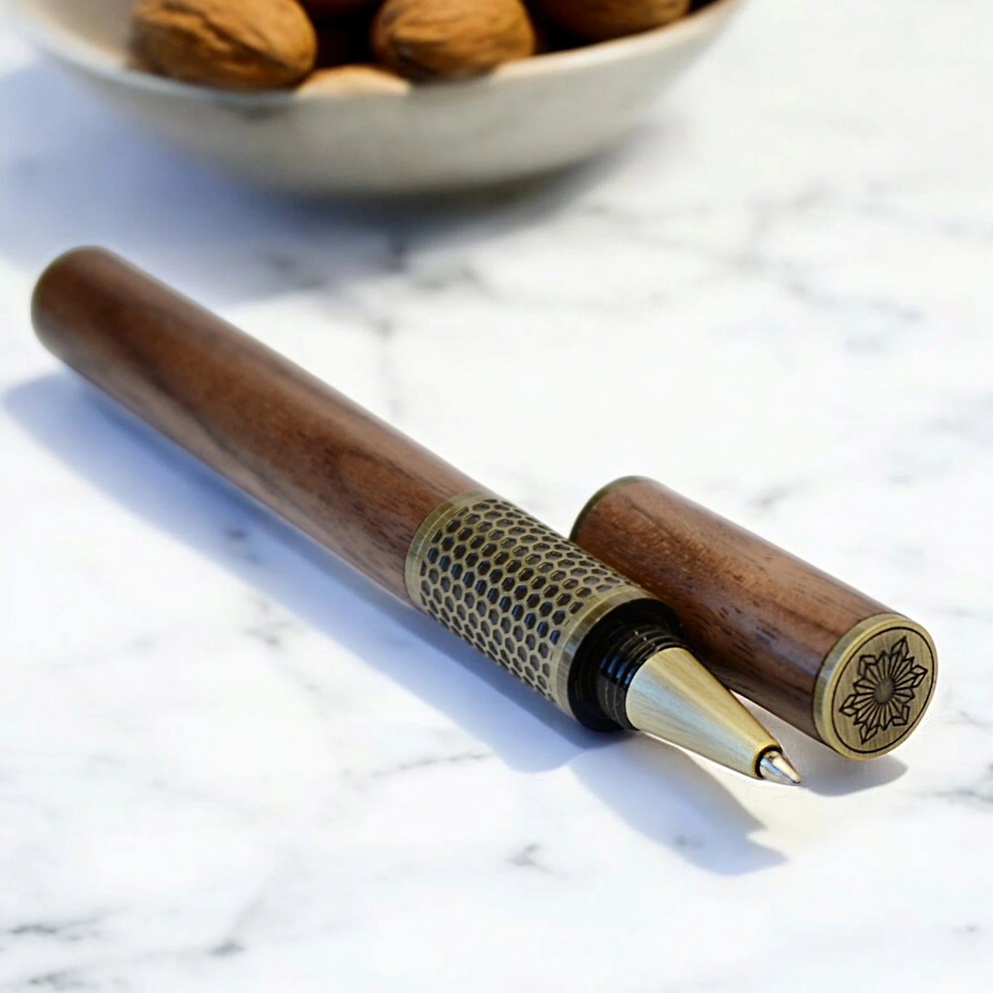 Rollerball pen Hive in Irish Walnut
