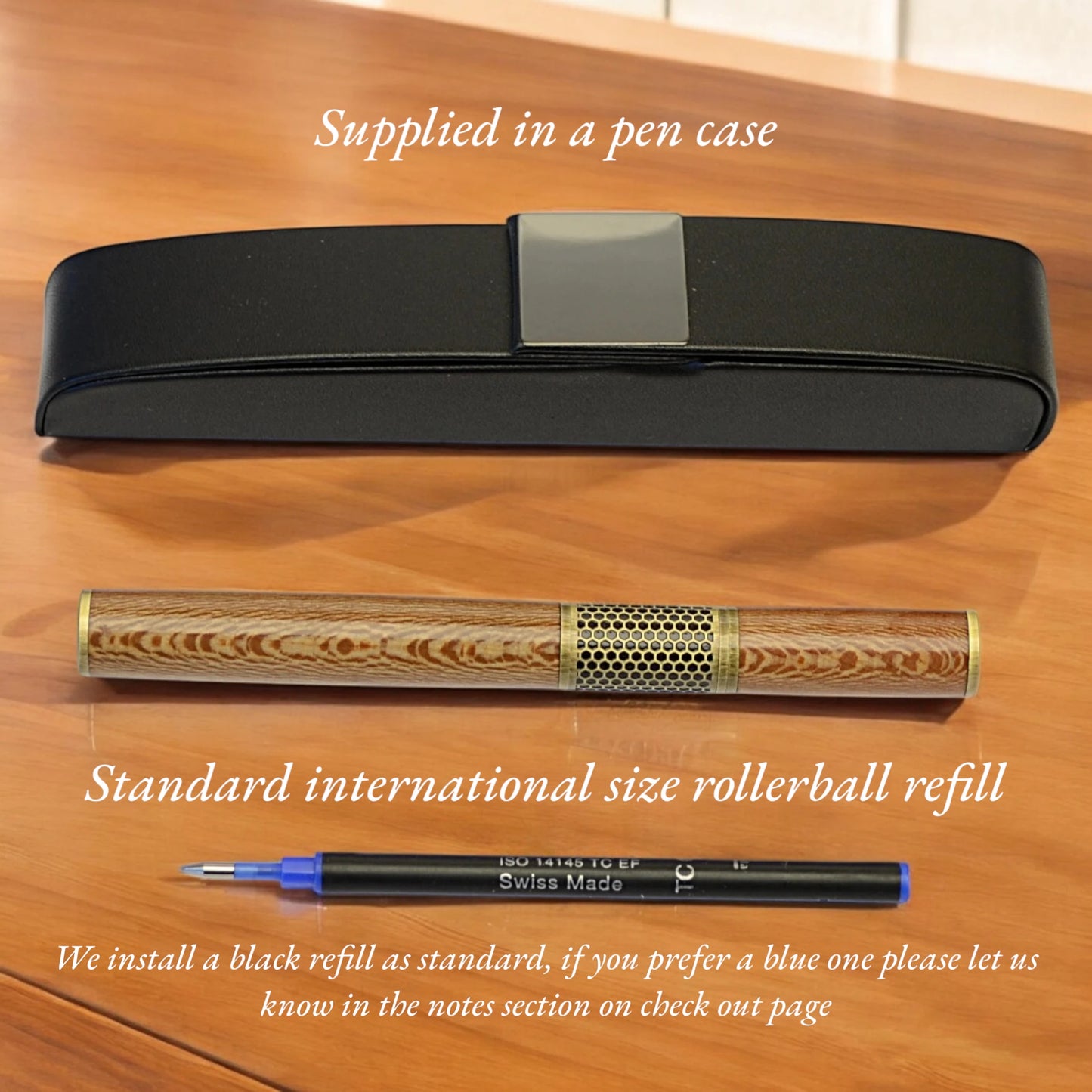 Rollerball pen gift engrave this pen handmade pen made in Ireland from Spanish Olive wood by Irish pens