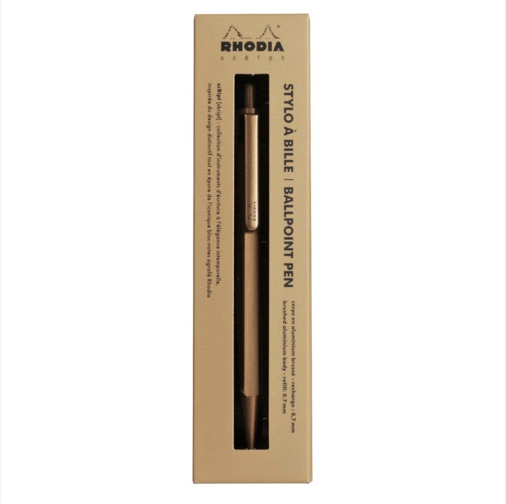RHODIA ballpoint in Gold by Irish Pens