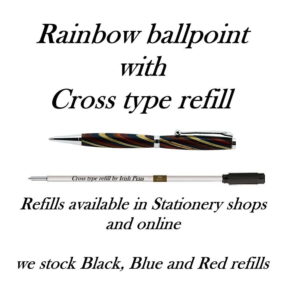 Cross ballpoint type refill used in our pen by Irish Pens