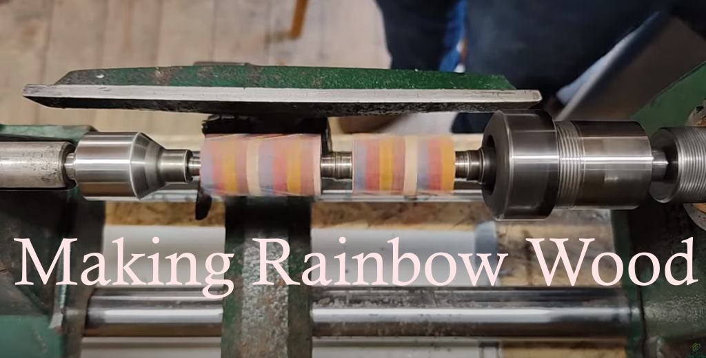 Load video: making Rainbow wood