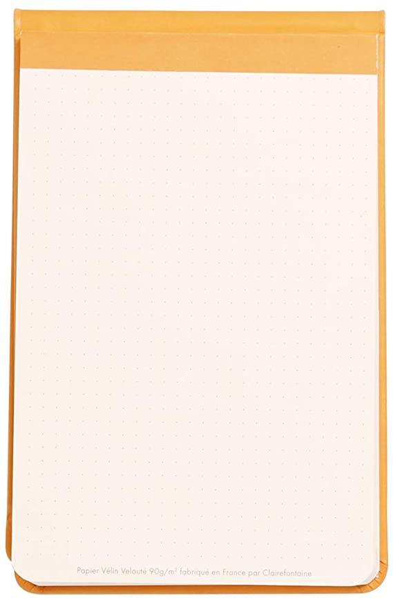 Rhodia web notepad Orange hardcover dot grid Landscape