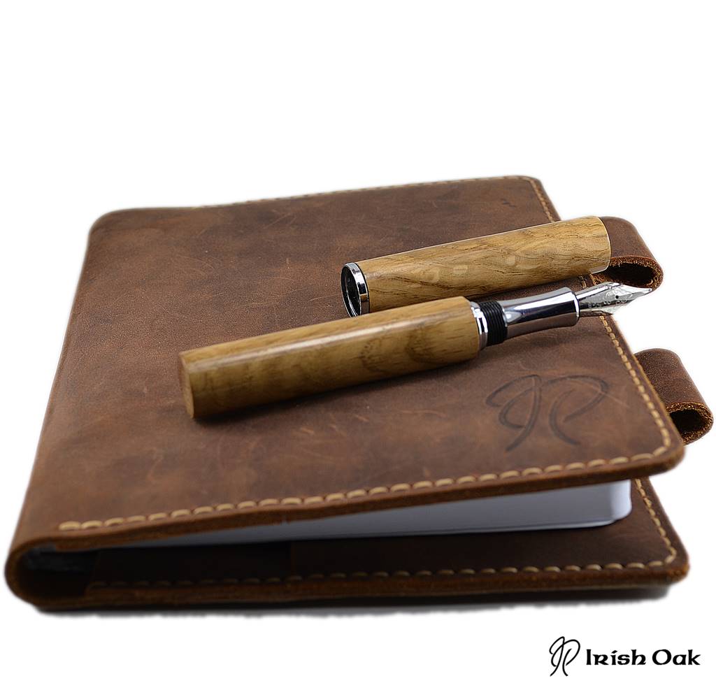 Feadán Fountain Pen handmade from Irish Oak – a minimalist Irish writing instrument