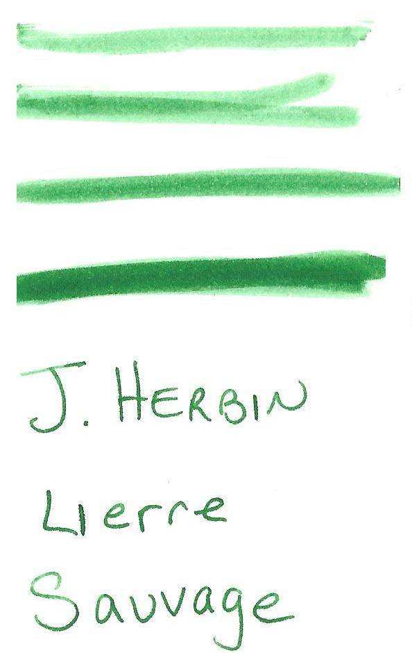 J Herbin Fountain pen Lierre Sauvage ink in 30ml bottle