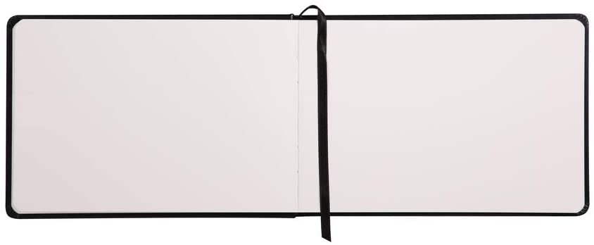 Rhodia web notebook Black Italian leather imitation cover dot grid Landscape