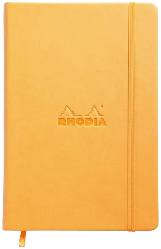 Rhodia web notebook Orange Italian imitation cover ruled lines