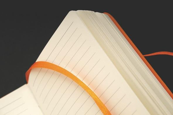 Rhodia web notebook Orange Italian imitation cover ruled lines