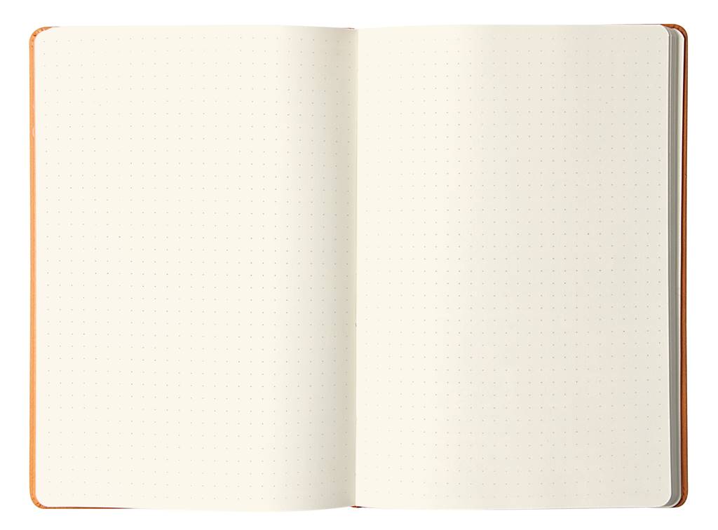 Rhodia web notebook Orange Italian imitation cover dot grid