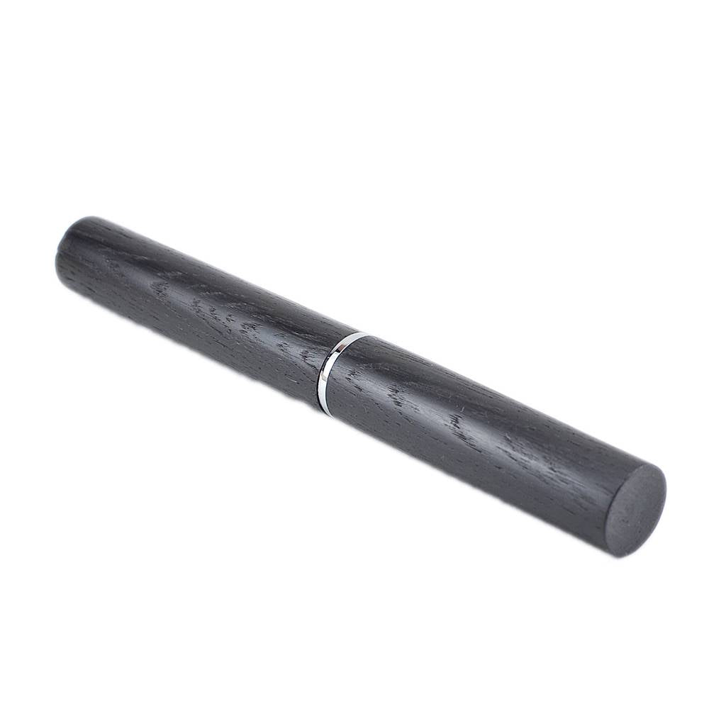 Feadán Fountain Pen – Hand-turned from 5,000-Year-Old Irish Bog Oak with a Size 6 German Medium Nib and Minimalist Tubular Design