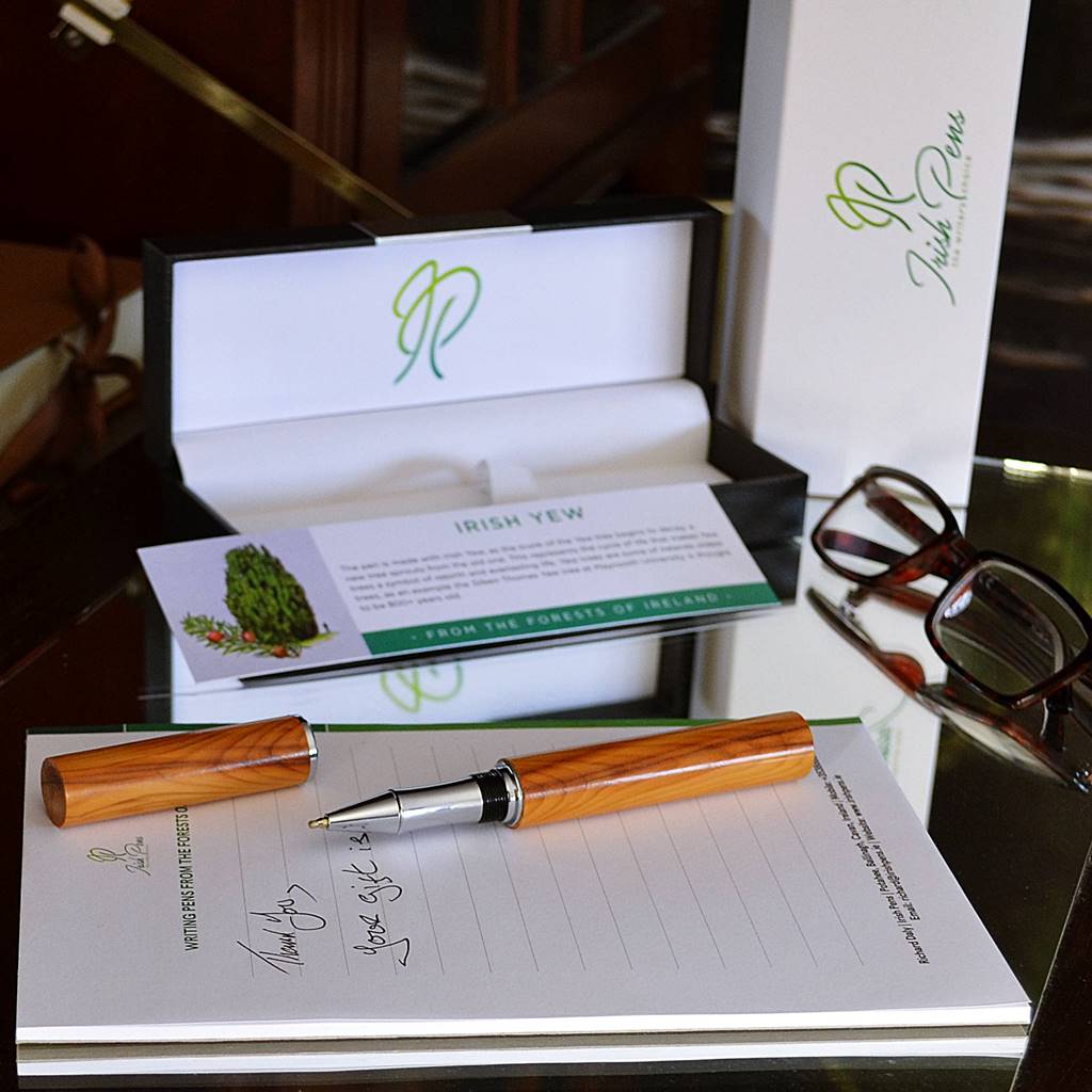 mans pen gift writers gift unique pens handmade in Ireland by Irish Pens
