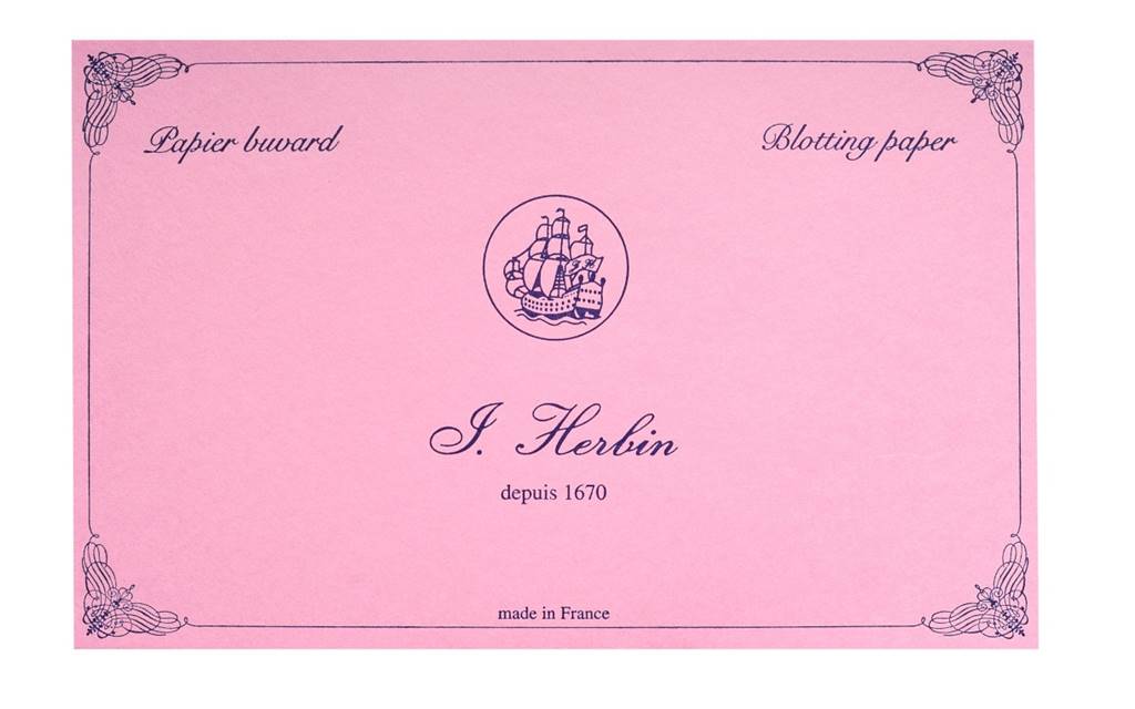Fountain pen ink blotting paper Rosa