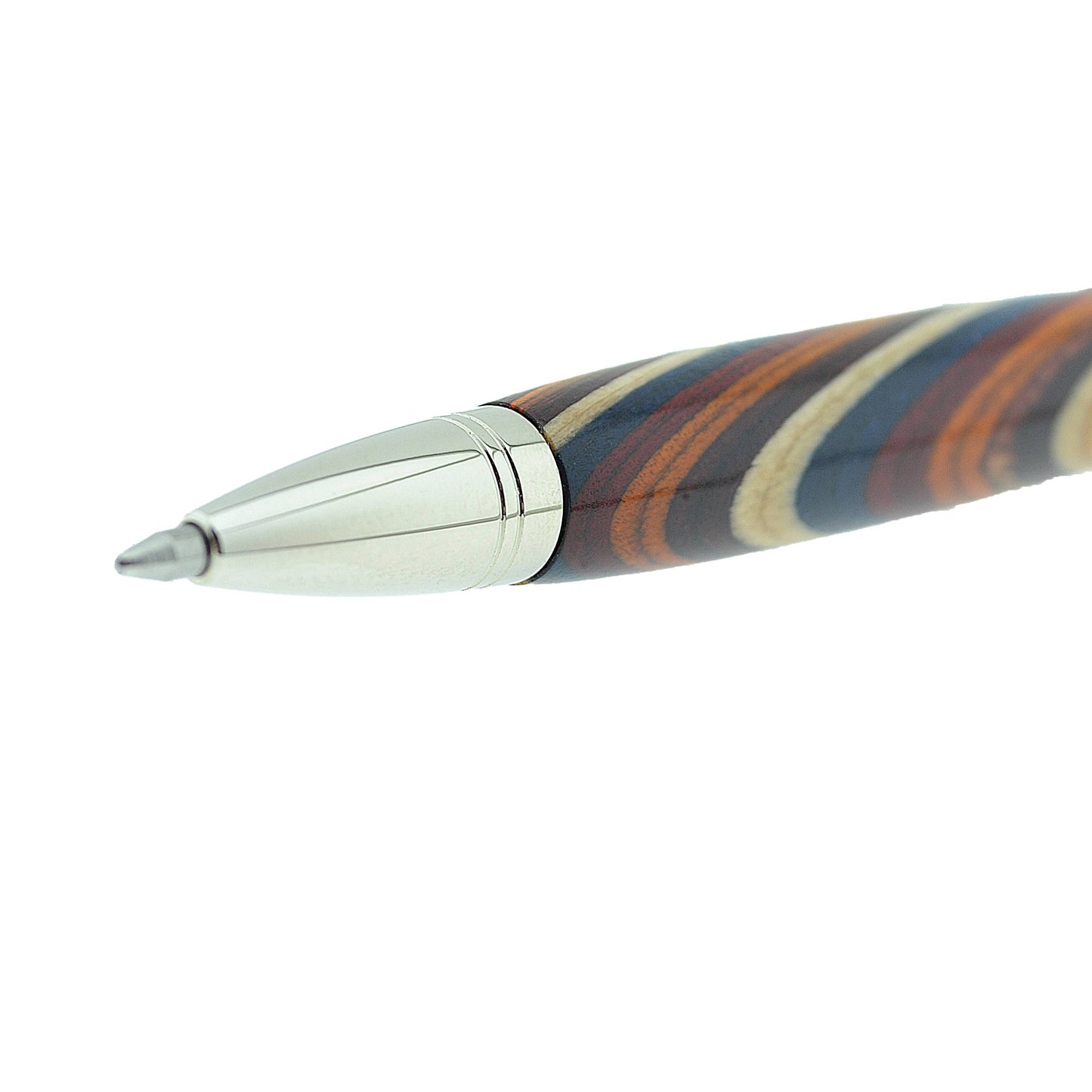 Vibrant Rainbow wood pen with gold accents – personalised Irish-made writing gift, Rainbow gift LGBTQ+ gift