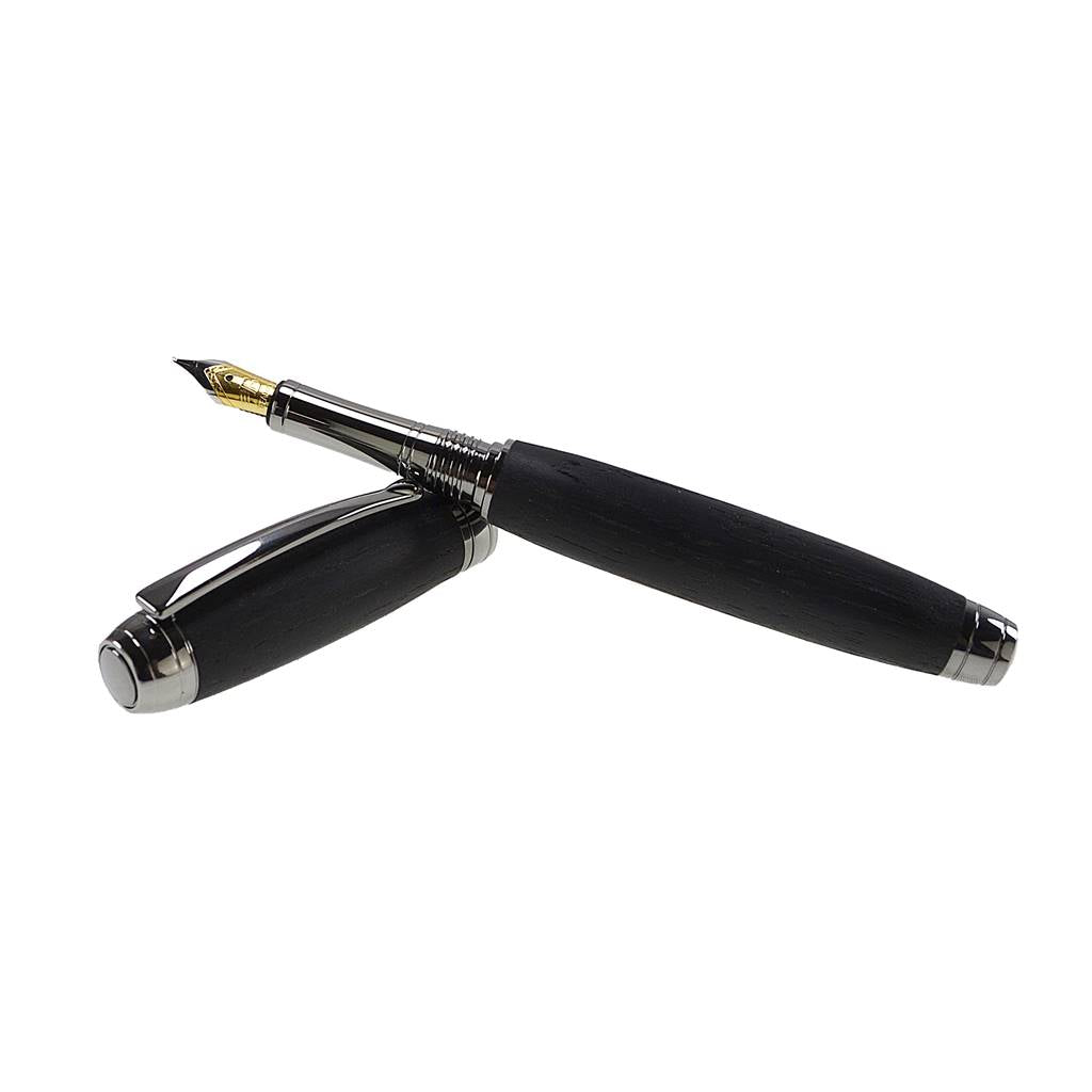 bog oak Eclipse fountain pen from the woodland range by Irish Pens