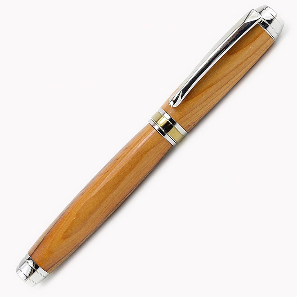 Fountain pen handmade gift of Irish Yew made in Ireland by Irish Pens