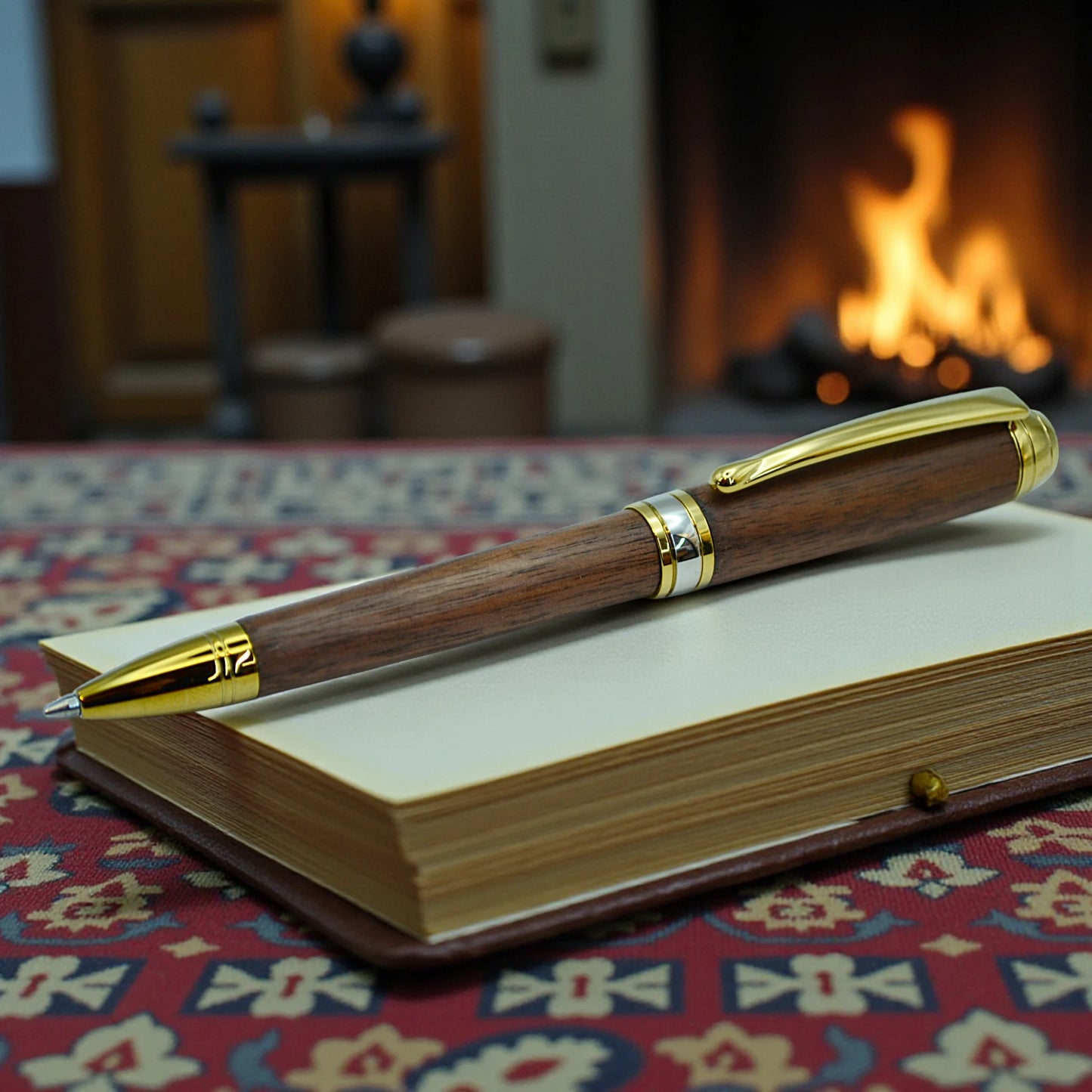 Woodland - Ballpoint - Walnut (Titanium Gold)