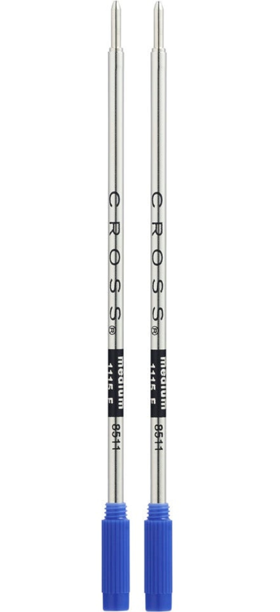 Cross-Style Ballpoint Pen Refills – 2-Pack Black Medium (8513 Compatible), Made In EU