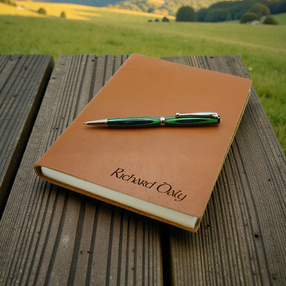 Handmade Emerald Ballpoint Pen in Forest Green – Luxury Irish Writing Pen Gift by Irish Pens