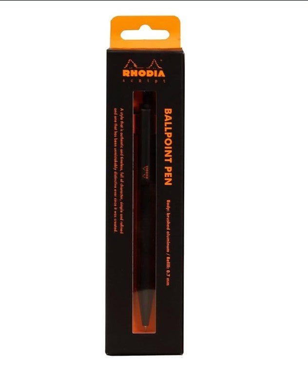 RHODIA Ballpoint pen in black by Irish Pens