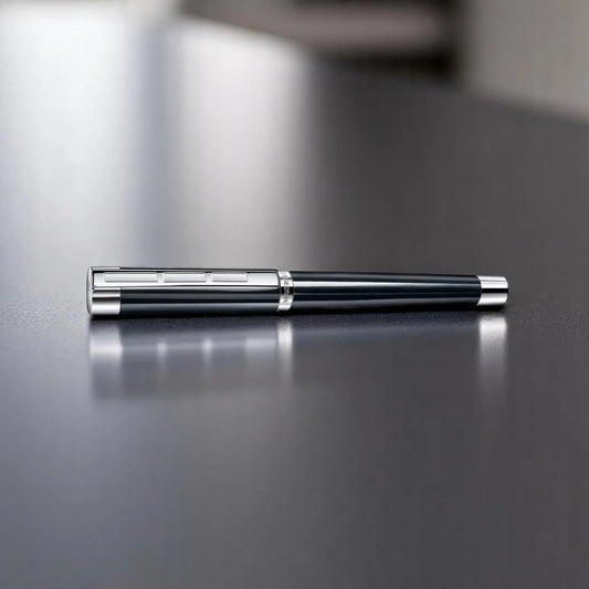 Staedtler Fountain Pen made in Germany, Black Resina fountain pen.  