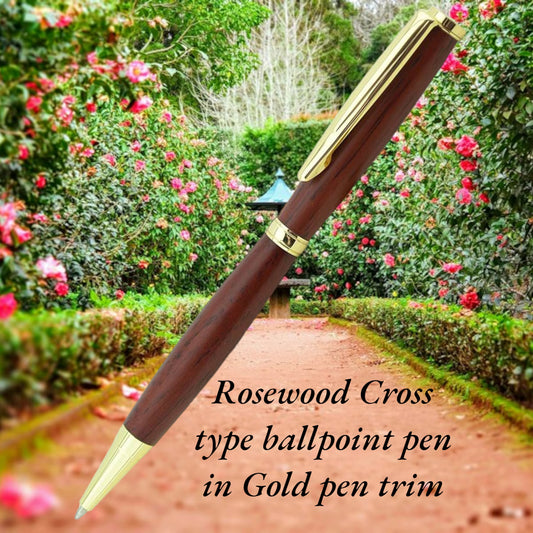 Rosewood wood pen Gold