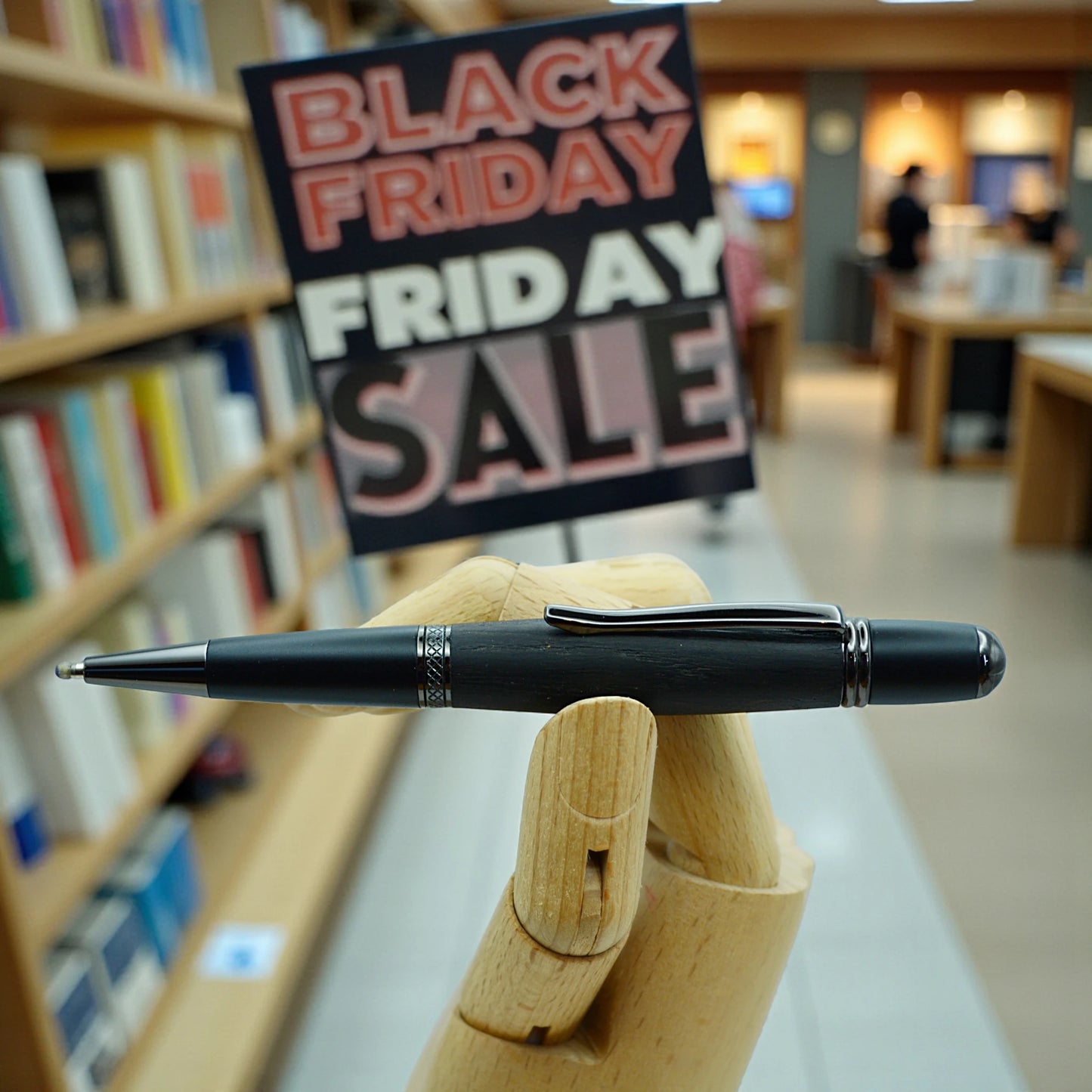Black Friday Sheelin Bog Oak Pen – Irish Black Ballpoint (€50)