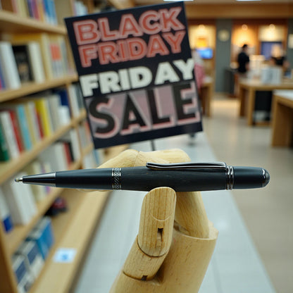 Black Friday Sheelin Bog Oak Pen – Irish Black Ballpoint (€50)