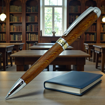 Woodland - Ballpoint - English - Plane (Rhodium)