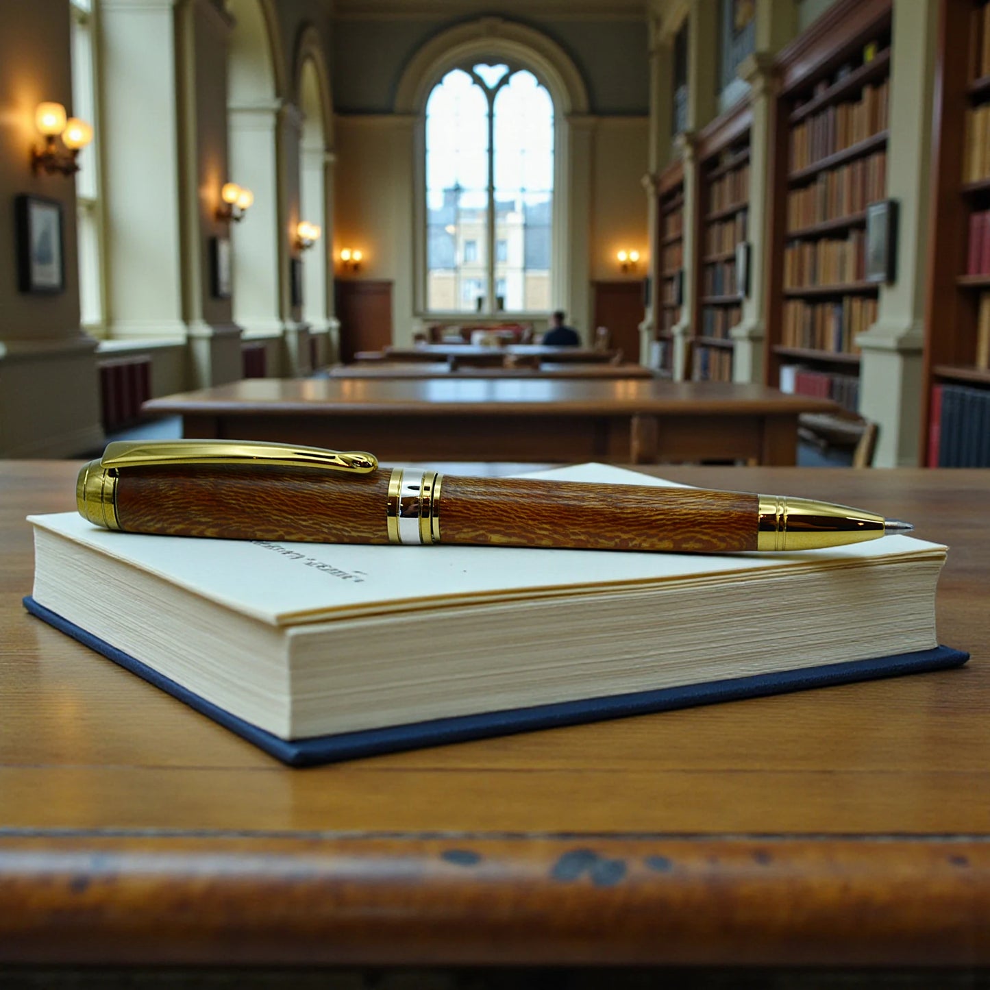 Handcrafted English Plane Wood Ballpoint Pen by Irish Pens