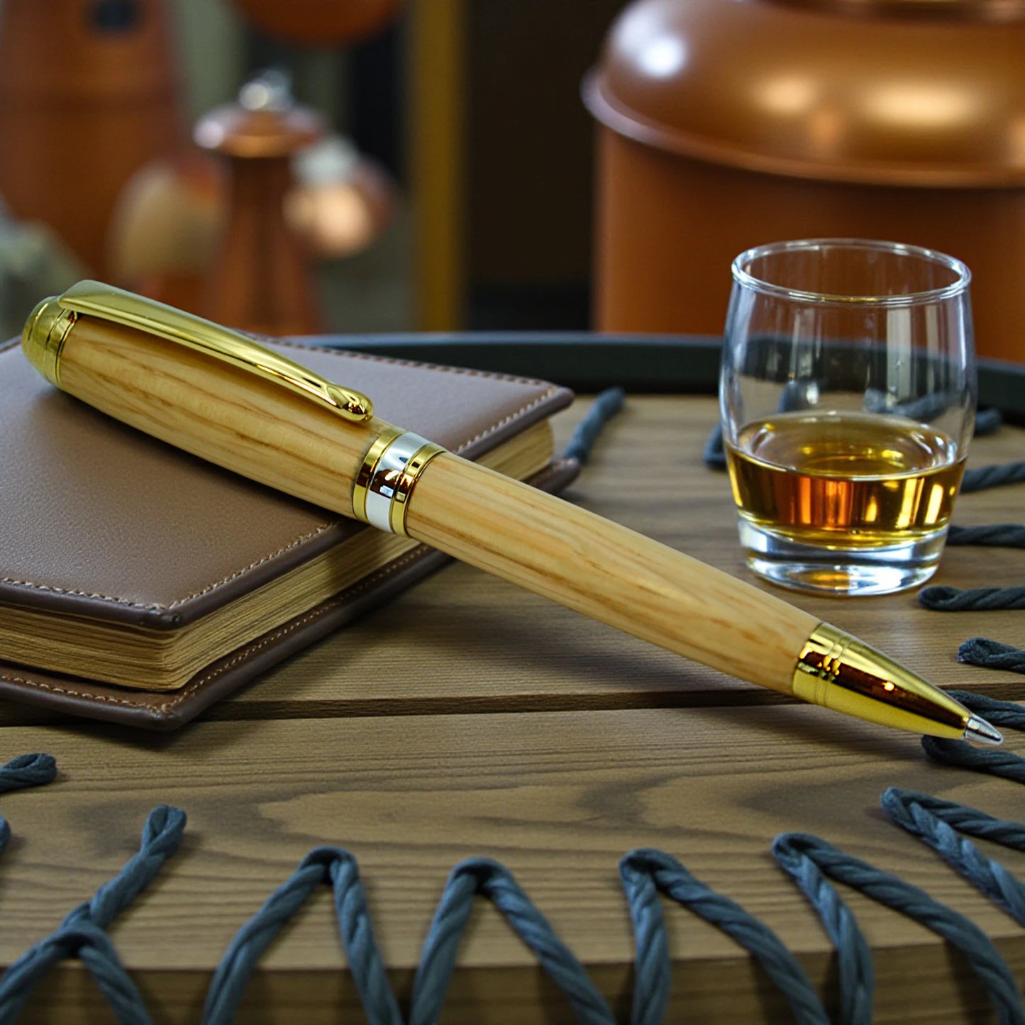 Handcrafted Irish Whiskey Oak Ballpoint Pen by Irish Pens