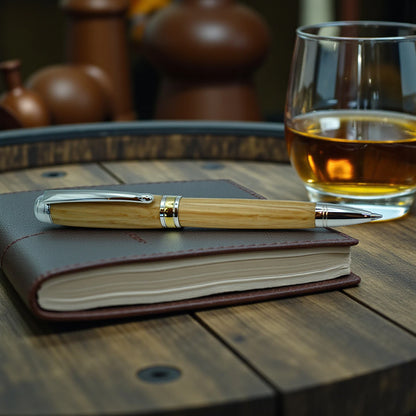 Handcrafted Irish Whiskey Oak Ballpoint Pen by Irish Pens