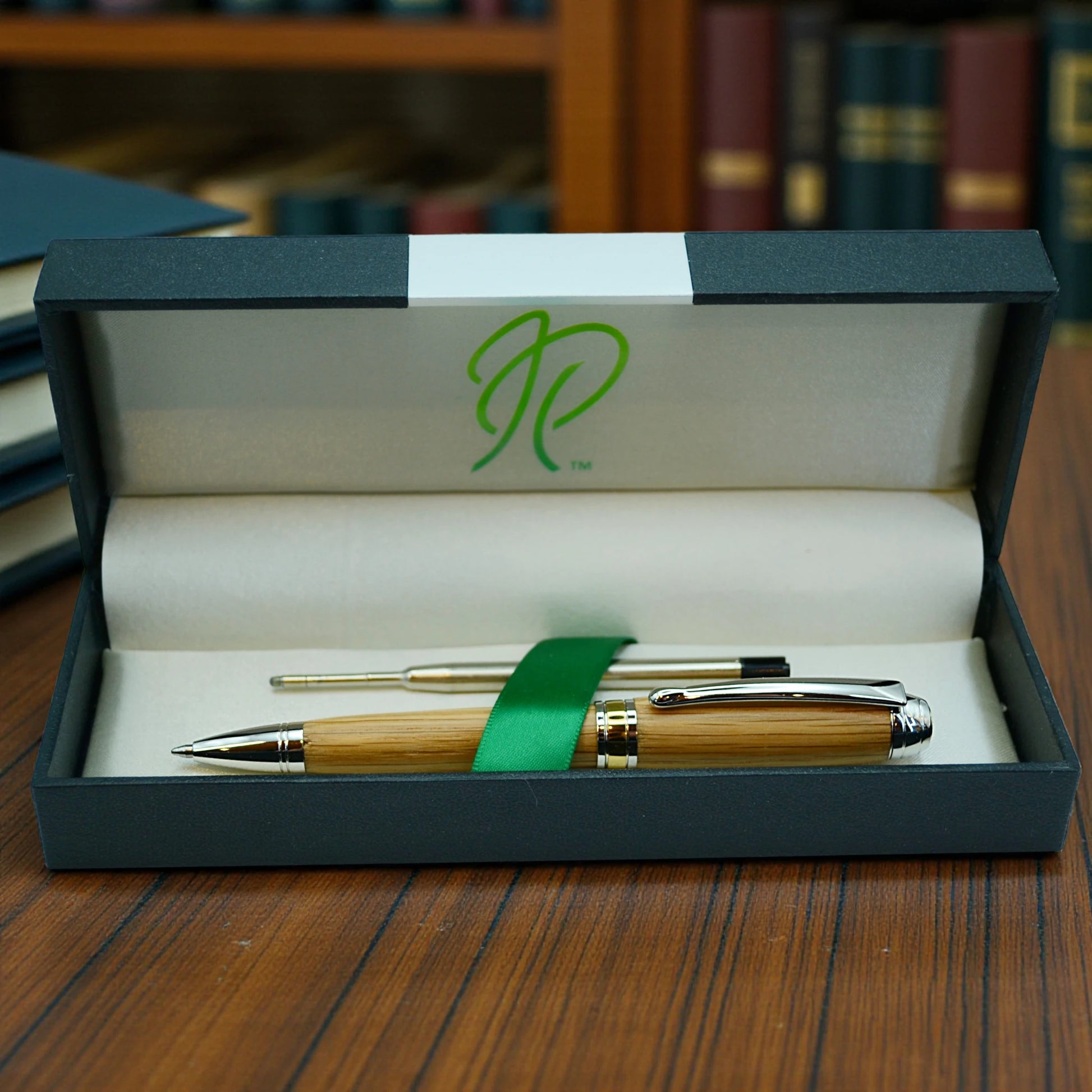 Irish Handmade Whiskey Oak Pen with Swiss Ballpoint Refill