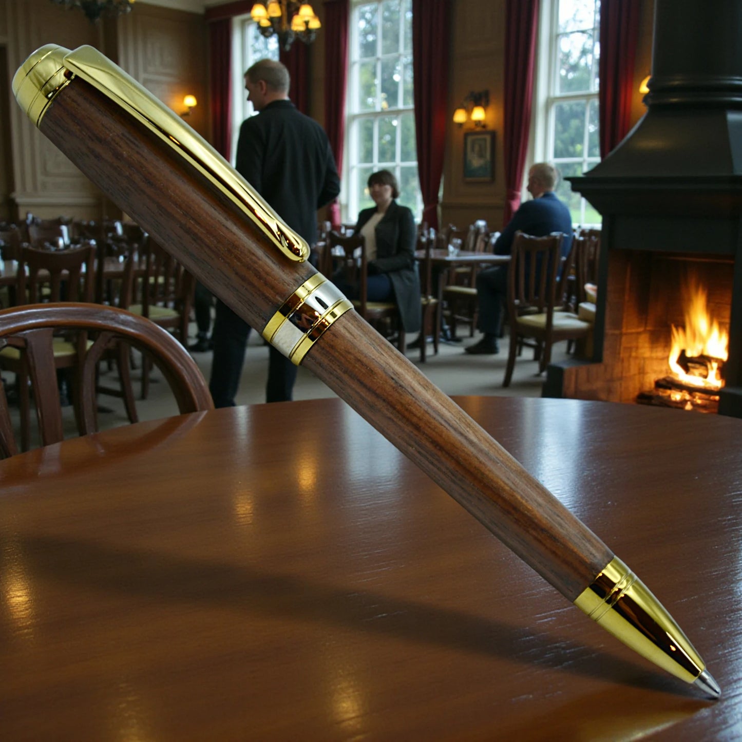 Woodland - Ballpoint - Walnut (Titanium Gold)