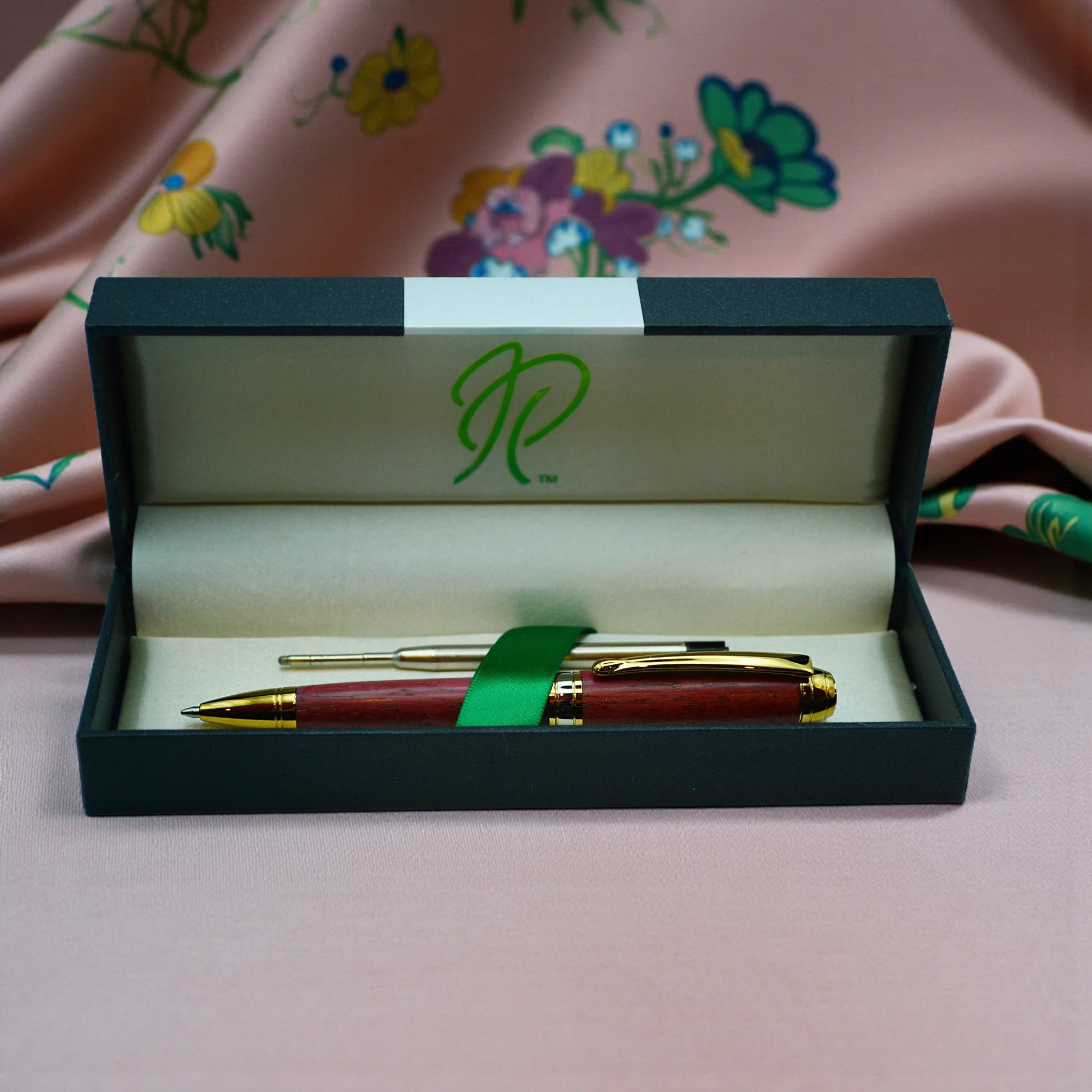 Luxury Purpleheart Writing Pen with Gold Titanium Finish