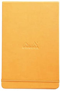 Rhodia web notepad Orange hardcover dot grid Landscape