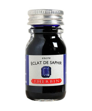 Herbin Fountain pen Éclat de Saphir (Sapphire Blue) ink in 10ml bottle
