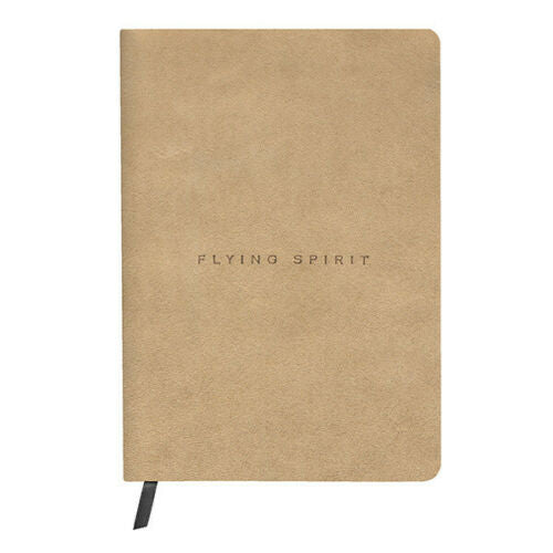 Leather bound journal beige engraved by Irish Pens