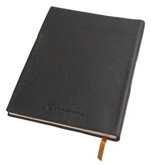 Genuine leather bound journal Flying Sprit A5 Black cover from Irish Pens