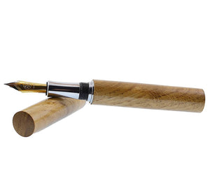 Fountain pen Irish Oak handmade in Ireland by Irish Pen with Peter Bock nib