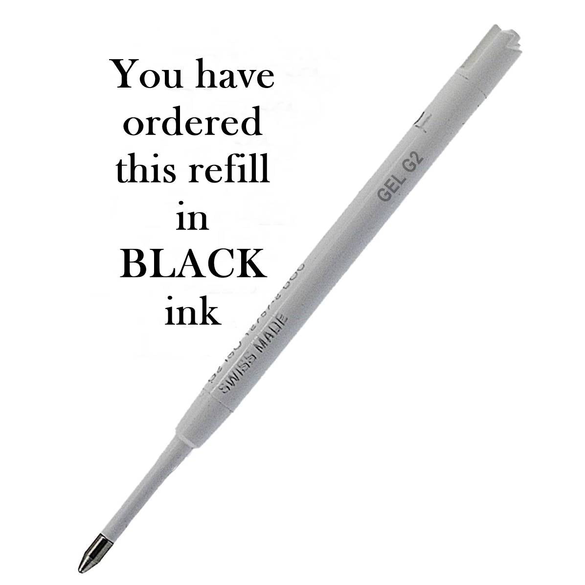 Black Inoxcrom Ballpoint Pen Refill