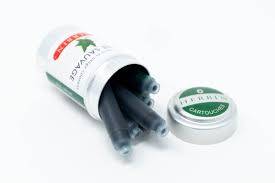 J Herbin Fountain pen Lierre Sauvage ink cartridge 6 in a tin