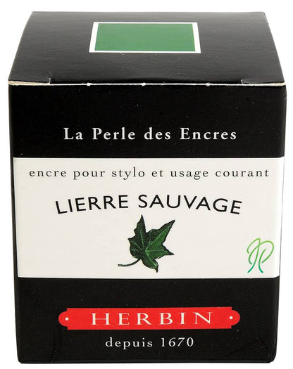J Herbin Fountain pen Lierre Sauvage ink in 30ml bottle