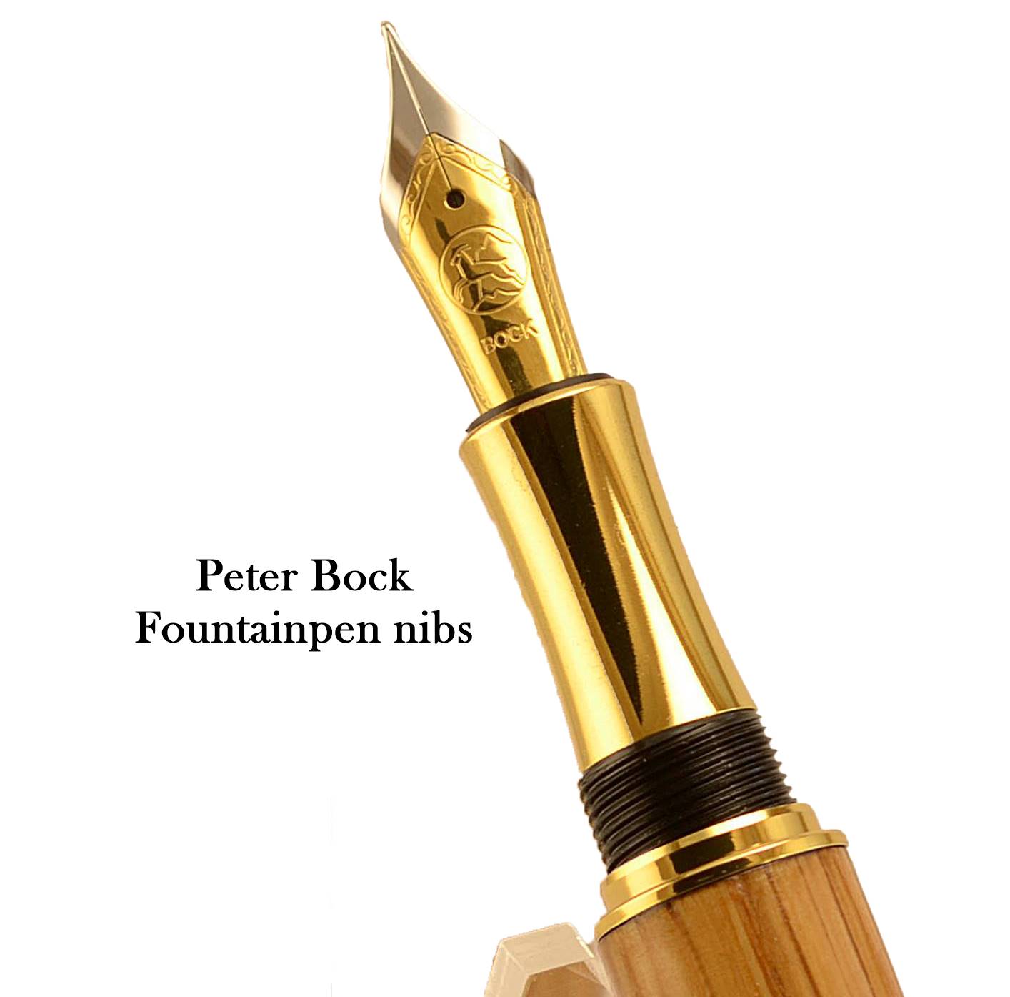 Peter Bock Fountain Pen Nib in an Irish Pens handmade fountain pen