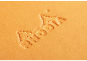 Rhodia web notebook Orange Italian imitation cover dot grid Landscape