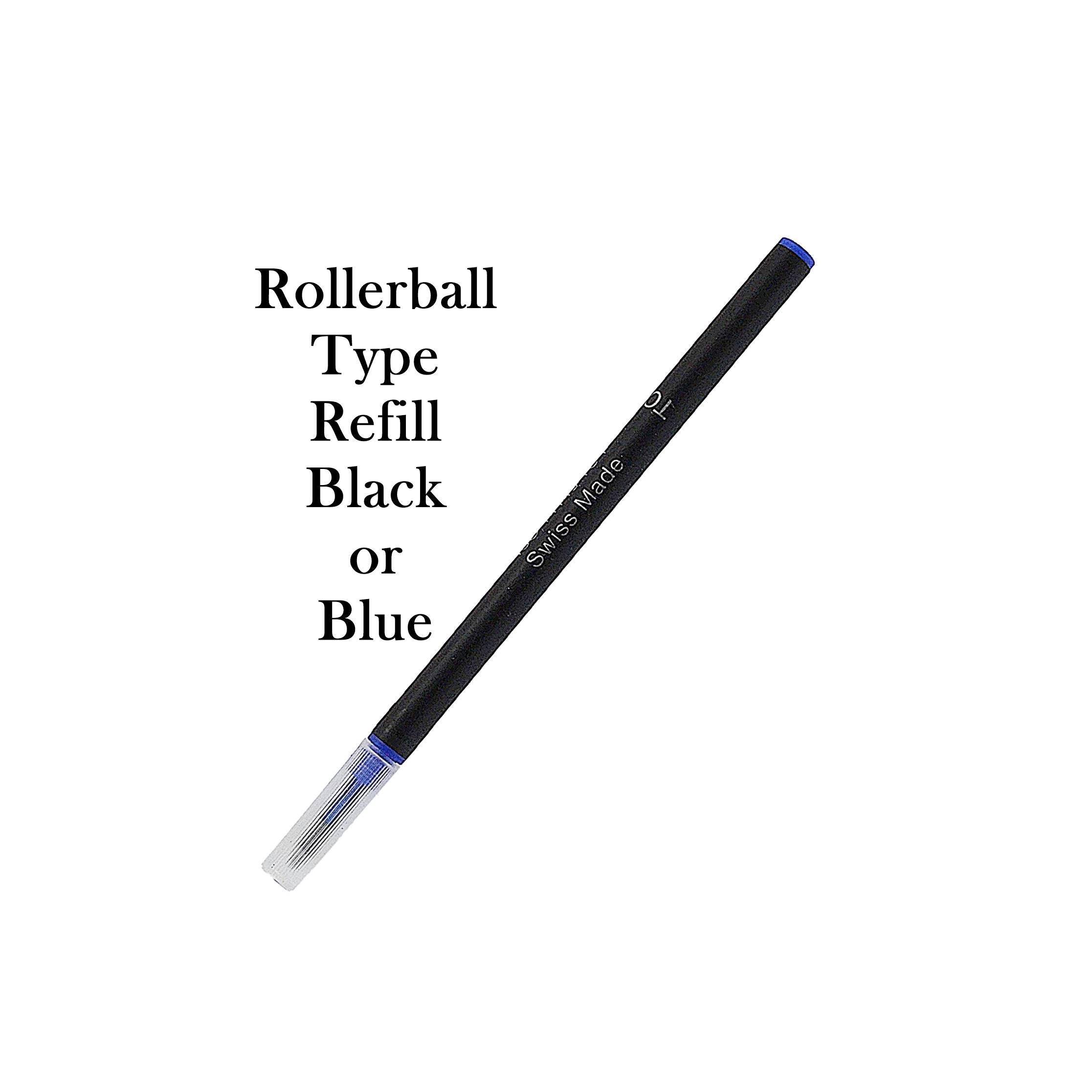 Fits most of the world's finest capped rollerball pens. This refill is compatible with brands such as : ACME, Aurora, Bexley, Delta, Diplomat, Faber, Castell, Hauser, Inoxcrom, Itoya, Krone, Marlen, Montegrappa, Monteverde, Omas, Pelikan, Retro 51, Rotring, Stipula, Waterman, and Visconti. rollerball refill