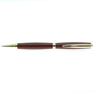 Cross ballpoint type rosewood wood pen gold by Irish Pens